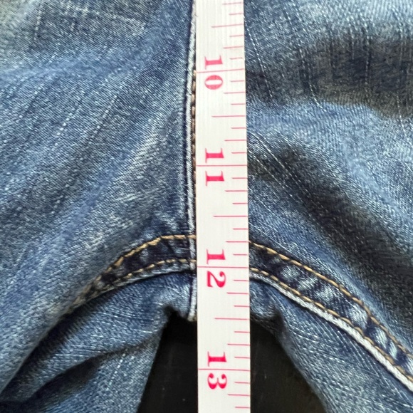 Aitailan Embroidered Flowers Loose Nine Points Jeans - M - Picture 7 of 9